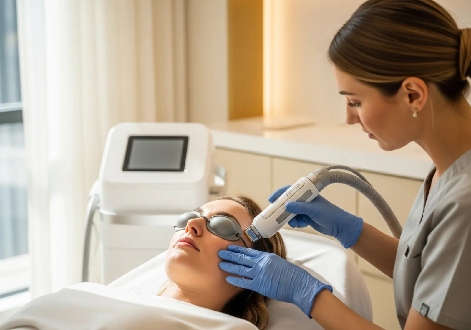 Laserbehandlung des Gesichts bei Norden Medical Aesthetics