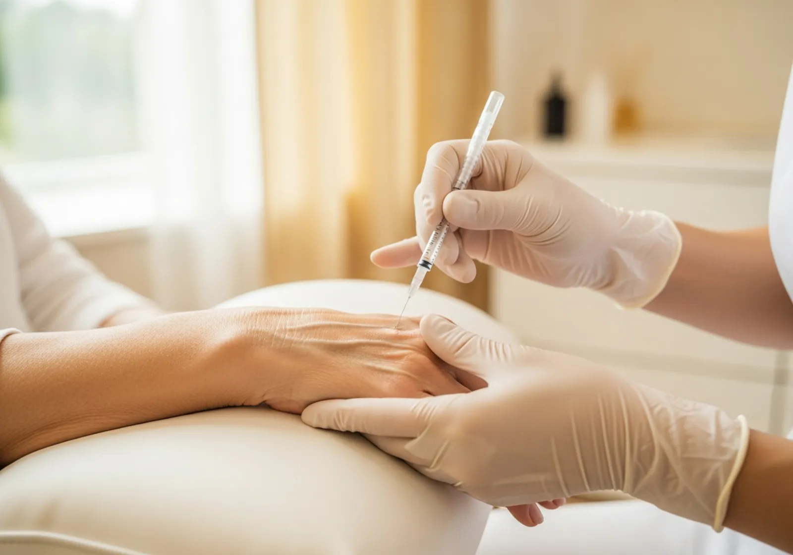 Radiesse-Behandlung zur Hautstraffung am Handrücken bei Norden Medical Aesthetics